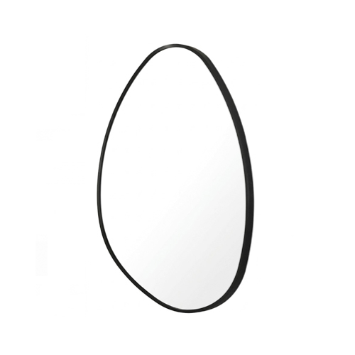 HardwareCity GLC ALUMINIUM FRAME TEARDROP SHAPE MIRROR BLACK TD5070A281 (BK)